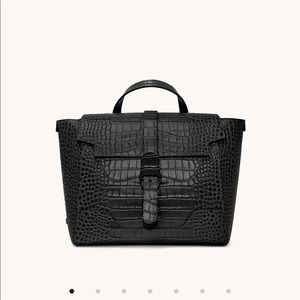 Excellent condition Senreve Maestra bag in Dragon Noir Gold